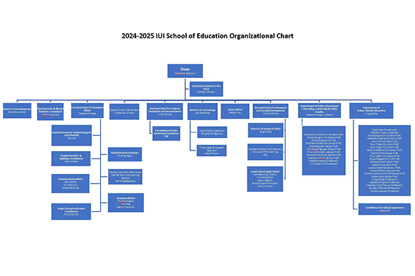 School of Education Organizational Chart